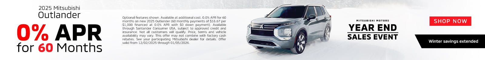 0% APR Outlander