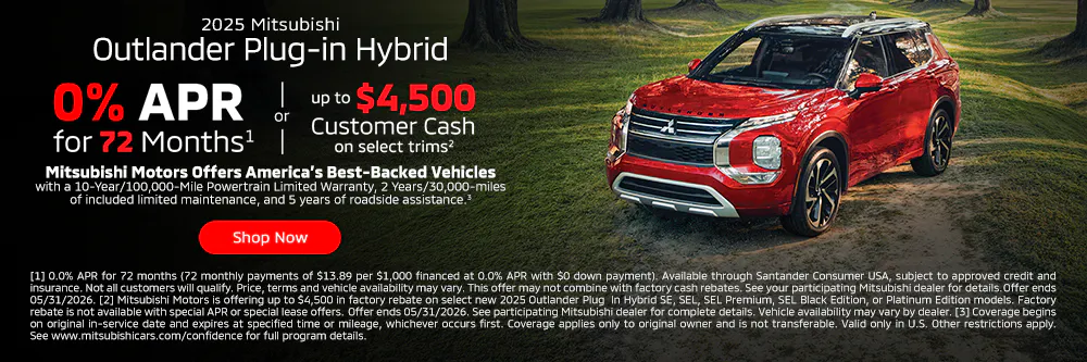 Outlander Plug-In Hybrid | City Auto Mitsubishi