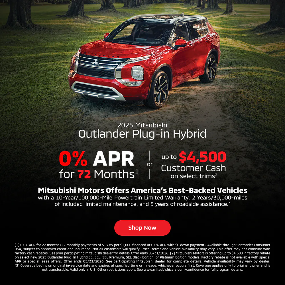 Outlander Plug-In Hybrid | City Auto Mitsubishi