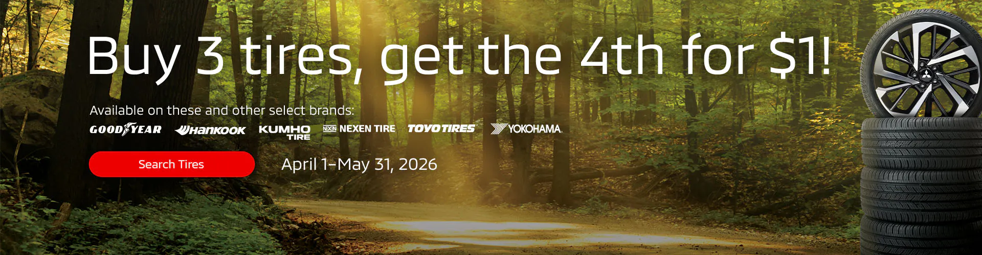Buy 3 Tires get 4th for $1