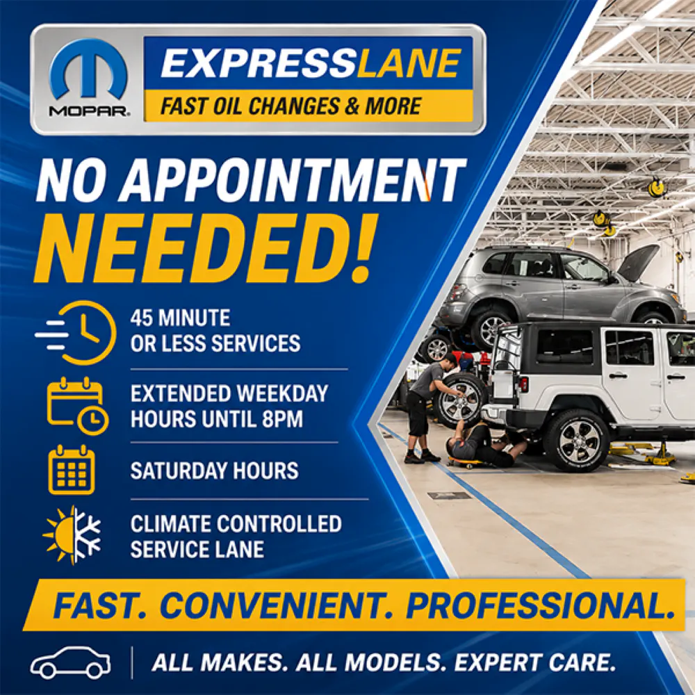 Express Maintenance Offer | David Chrysler Dodge Jeep RAM