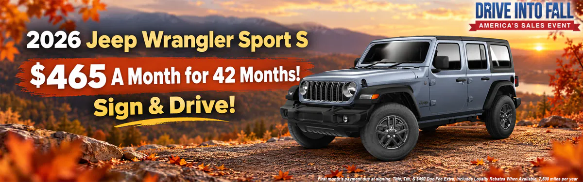 2026 Jeep Wrangler Sport S | David Chrysler Dodge Jeep RAM