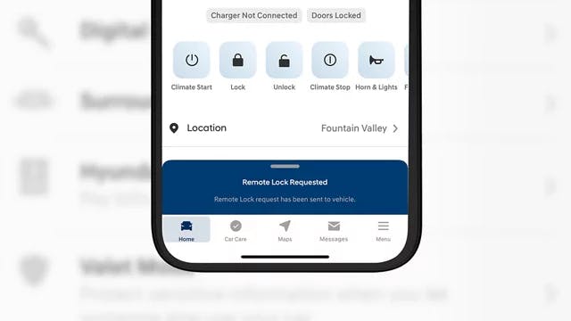 remote door lock bluelink