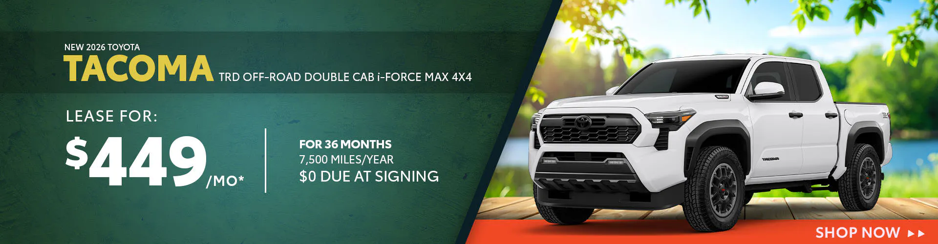 New 2026 Toyota Tacoma TRD Off-Road Double Cab i-FORCE MAX 4X4