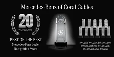 Mercedes-Benz of Coral Gables Best of the Best award