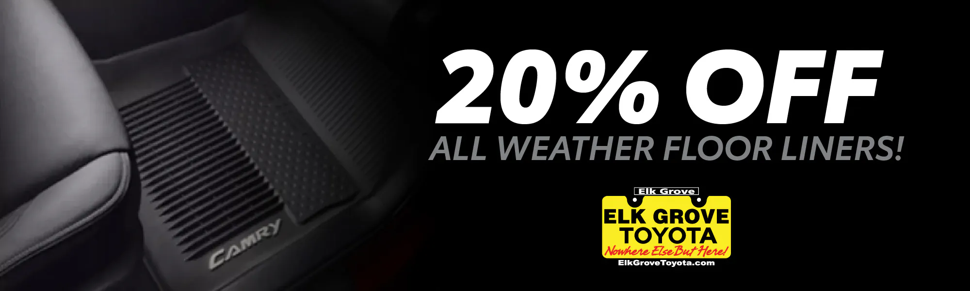 20% OFF All Weather Floor Liners! | Elk Grove Toyota