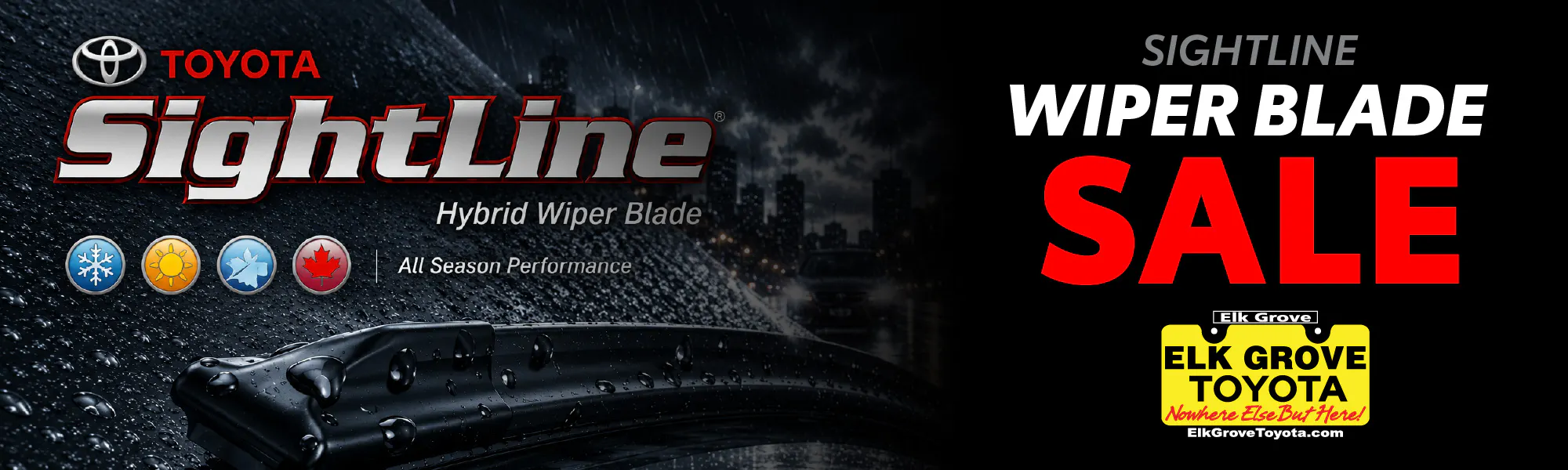 On Sale: SightLine Wiper Blades | Elk Grove Toyota