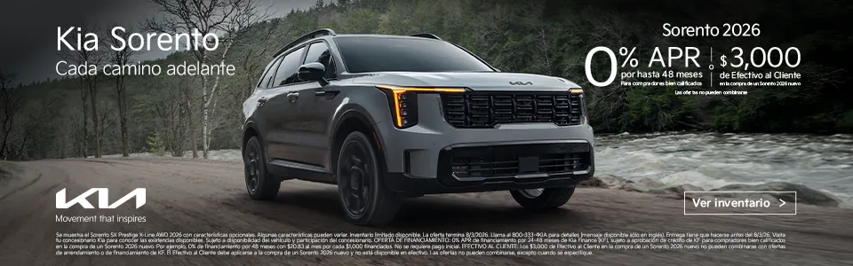 2026 Kia Sorento Cada Camino Adelante | Evans Kia