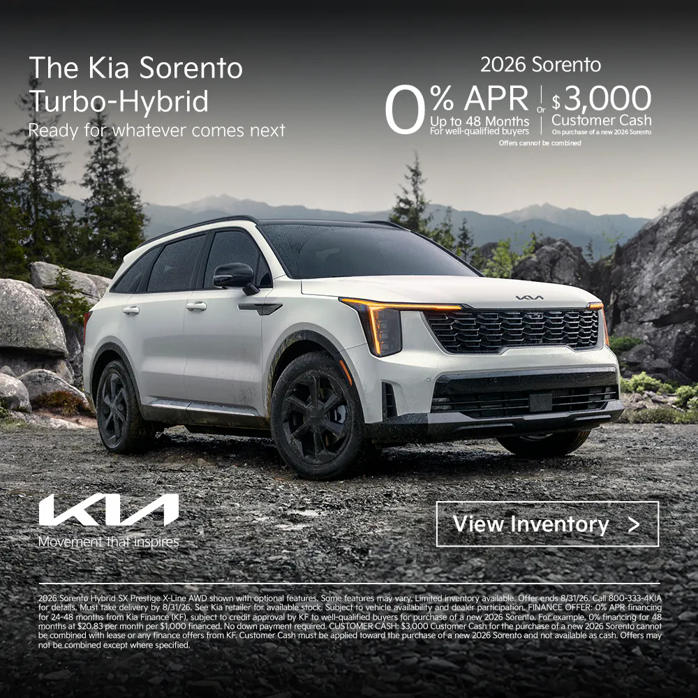 2026 Kia Sorento Turbo- Hybrid | Evans Kia