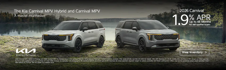 Kia Carnival MPV and Carnival MPV Hybrid | Evans Kia