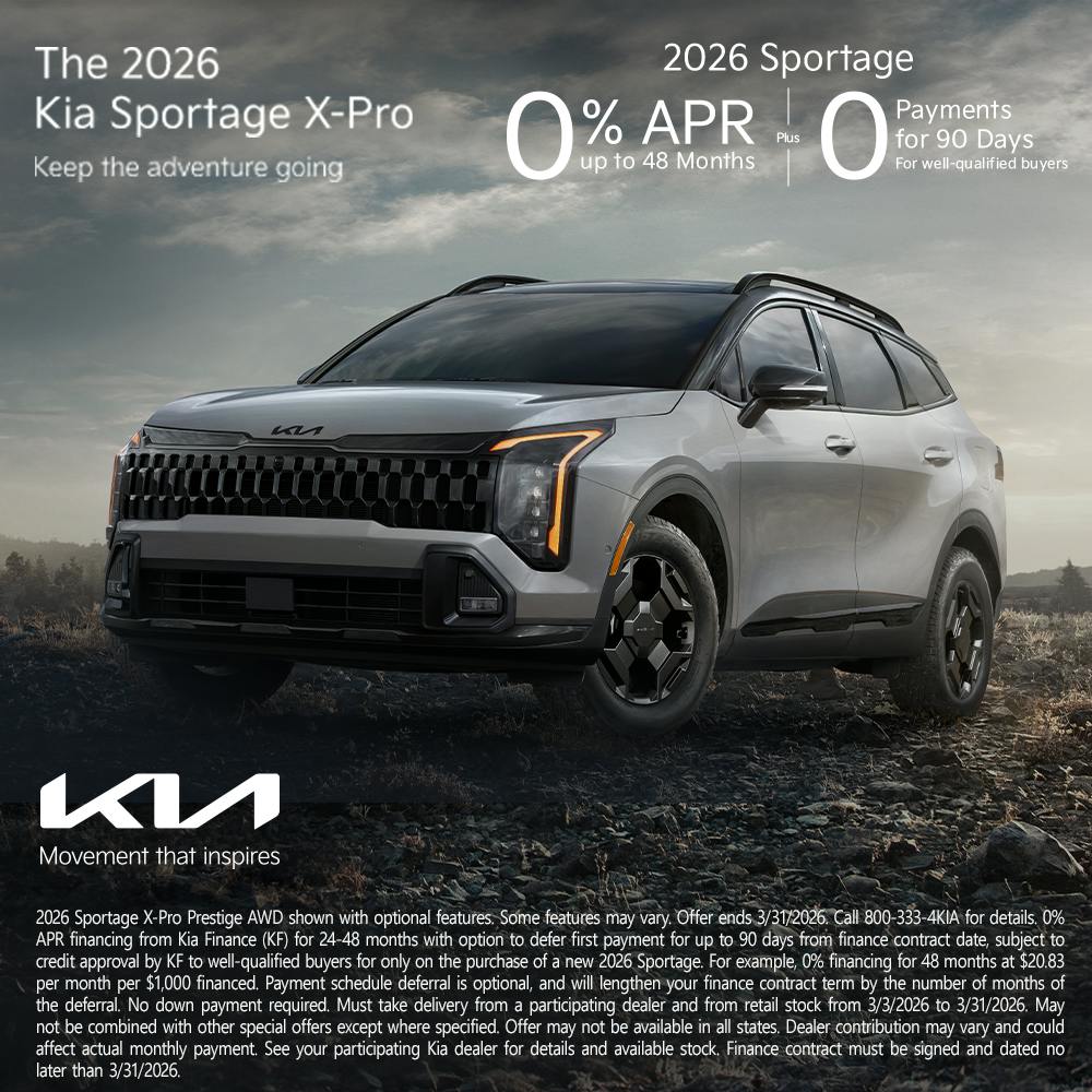 2026 Sportage 0% APR | Evans Kia