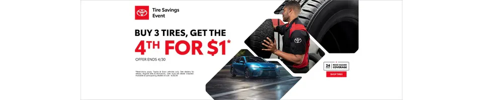 Buy 3 Tires get 4th for $1 | Findlay Toyota