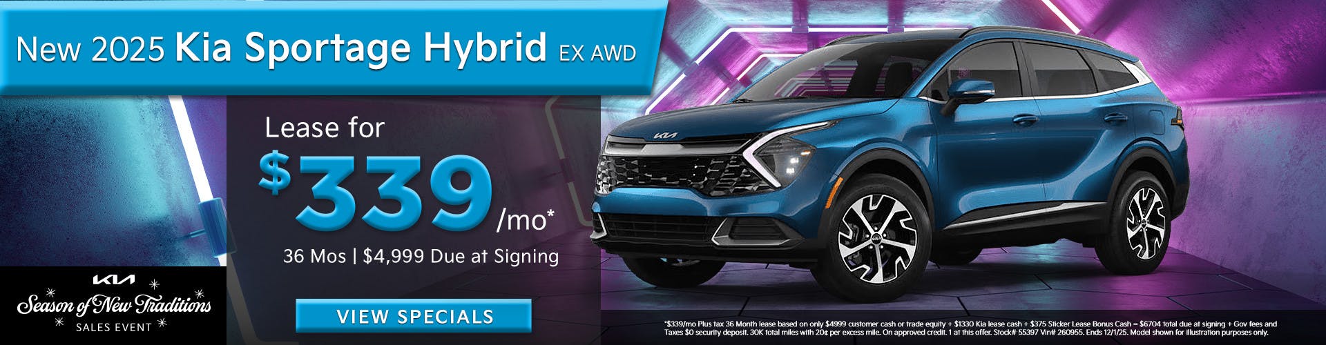 New 2025 Kia Sportage Hybrid EX AWD