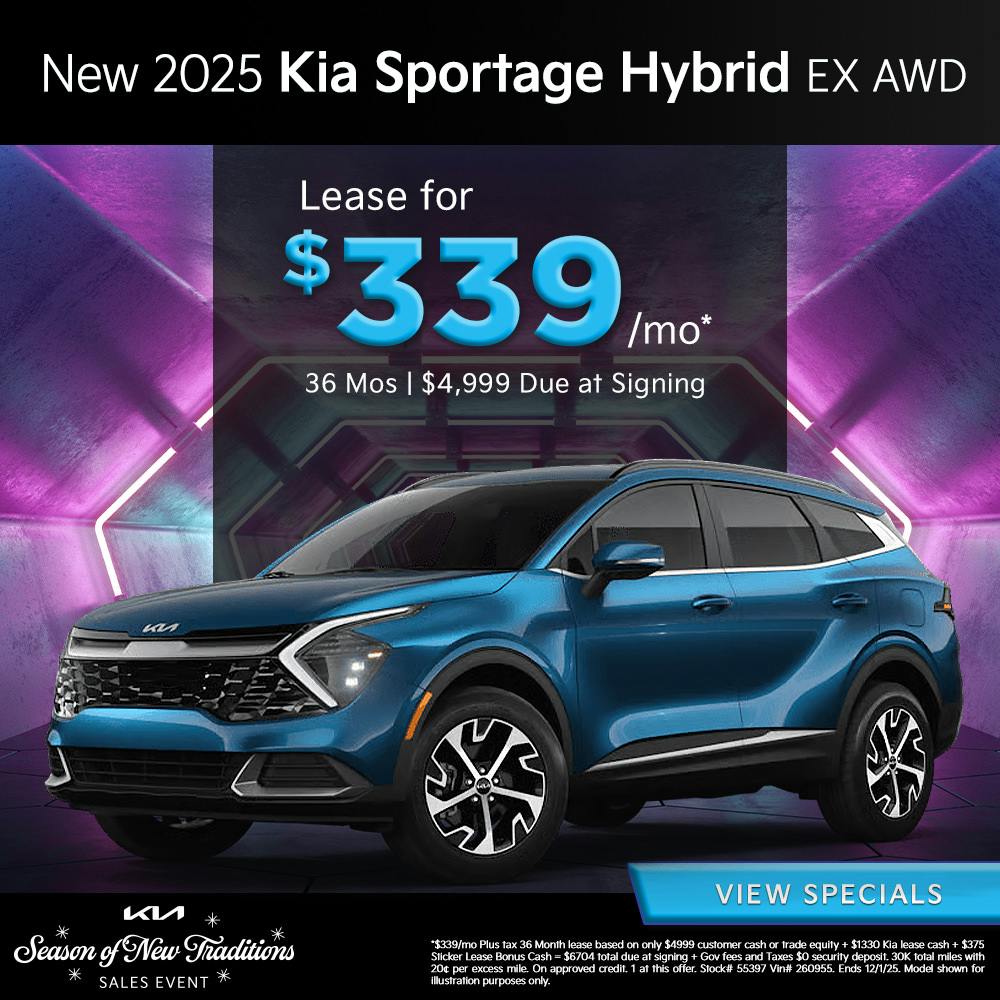 New 2025 Kia Sportage Hybrid EX AWD