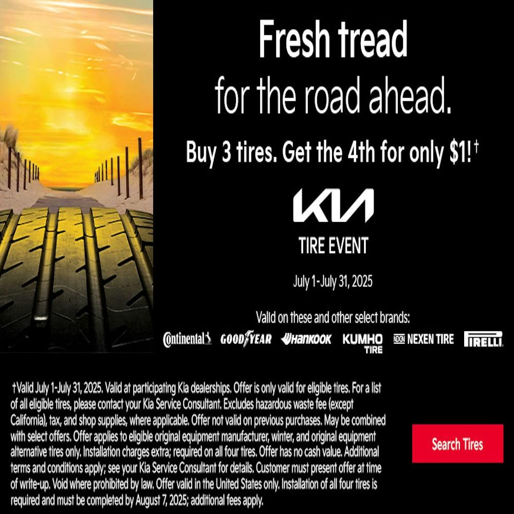 Tire Event – Buy 3 tires. Get the 4th for only $1!*