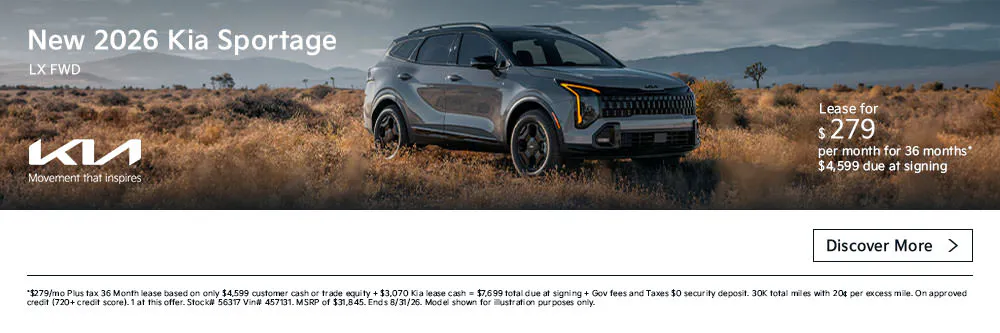 New 2026 Kia Sportage LX FWD | First Kia Simi Valley