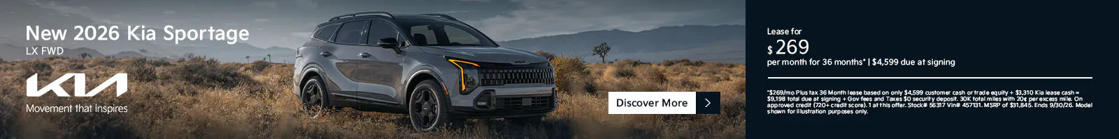New 2026 Kia Sportage LX FWD