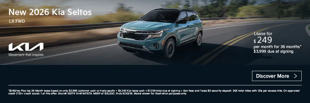 New 2026 Kia Seltos LX FWD | First Kia Simi Valley