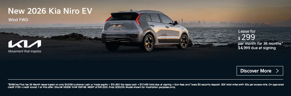 New 2026 Kia Niro EV Wind FWD | First Kia Simi Valley