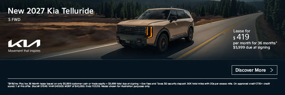 New 2027 Kia Telluride S FWD | First Kia Simi Valley