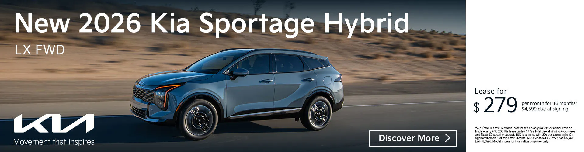 New 2026 Kia Sportage Hybrid LX FWD