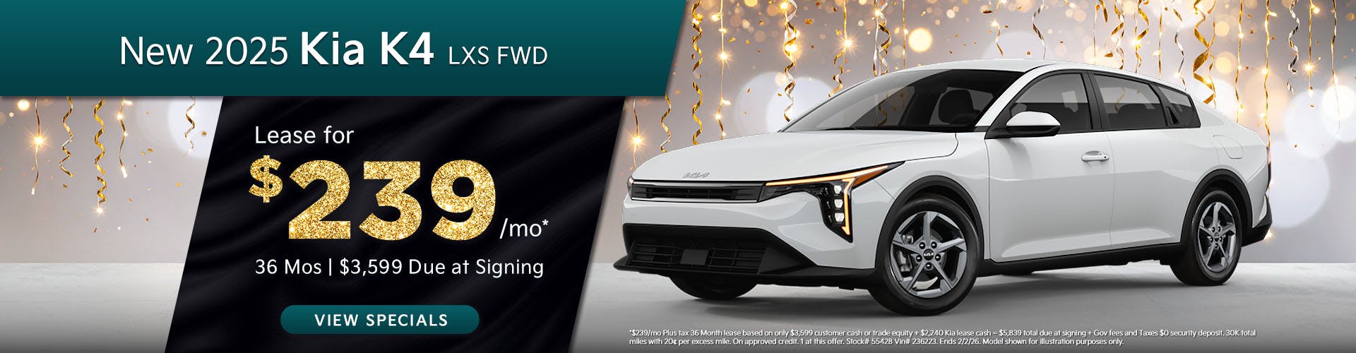 New 2025 Kia K4 LXS FWD