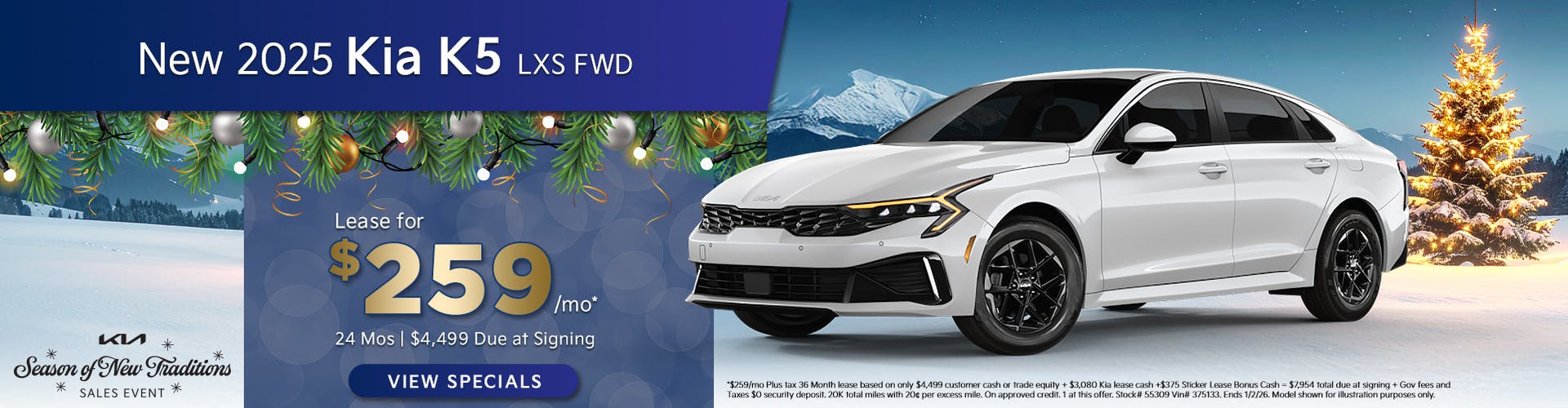 New 2025 Kia K5 LXS FWD