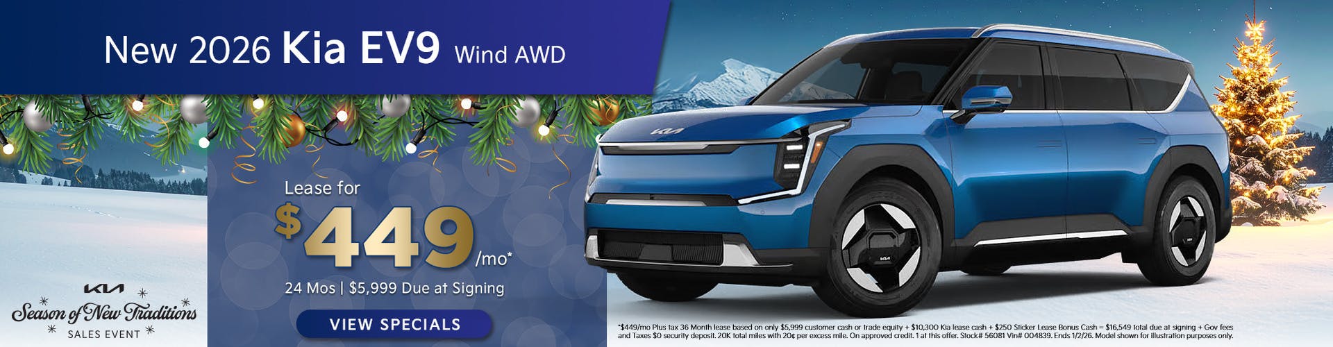 New 2026 Kia EV9 Wind AWD