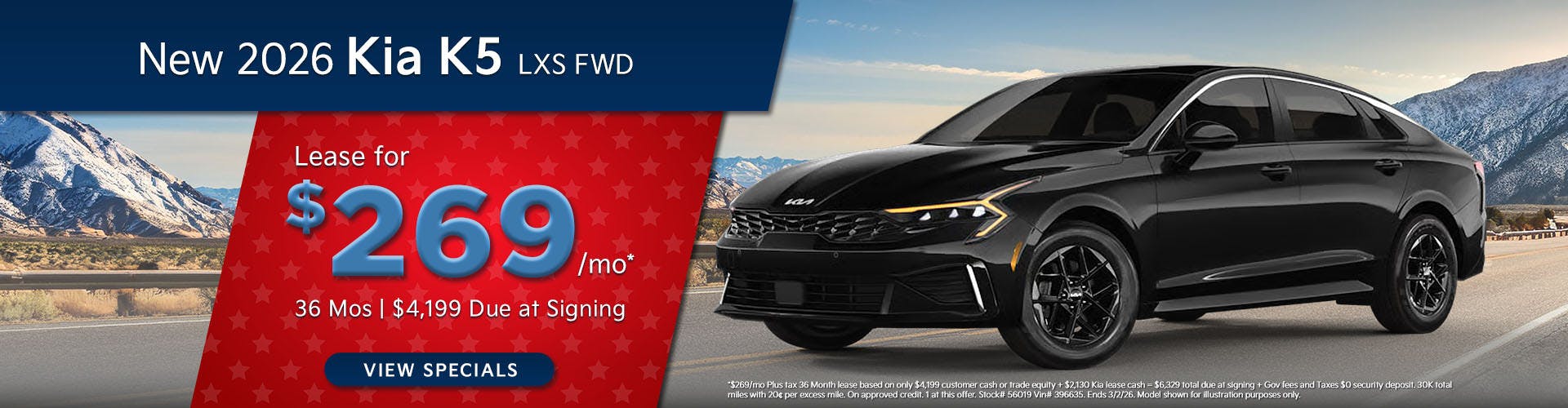 New 2026 Kia K5 LXS FWD