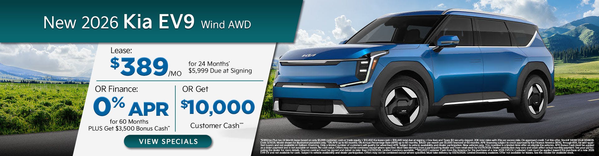 New 2026 Kia EV9 Wind AWD