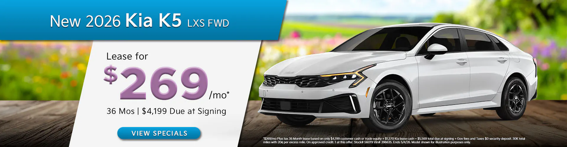 New 2026 Kia K5 LXS FWD