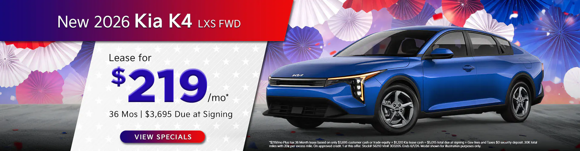 New 2026 Kia K4 LXS FWD