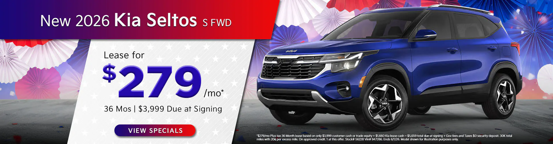 New 2026 Kia Seltos S FWD