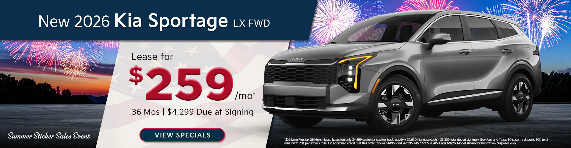 New 2026 Kia Sportage LX FWD