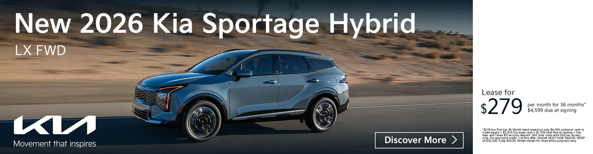 New 2026 Kia Sportage Hybrid LX FWD