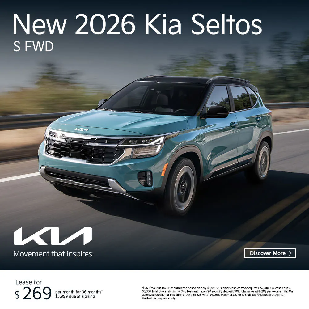 New 2026 Kia Seltos S FWD