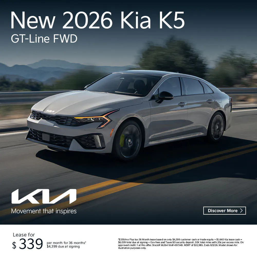 New 2026 Kia K5 GT-Line FWD