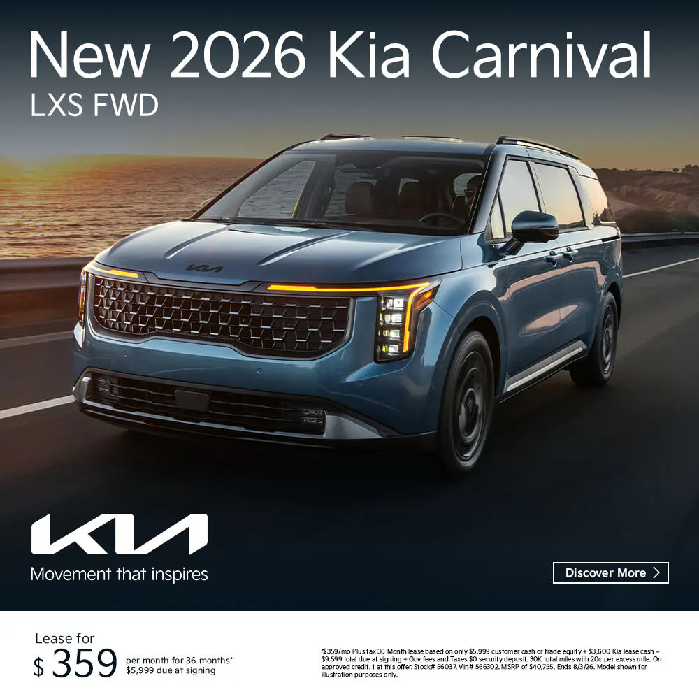 New 2026 Kia Carnival LXS FWD