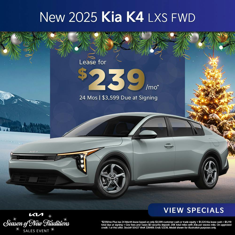 New 2025 Kia K4 LXS FWD