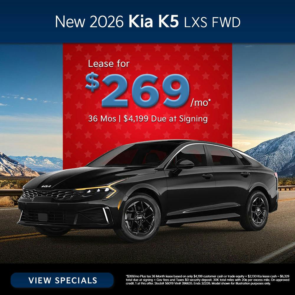 New 2026 Kia K5 LXS FWD