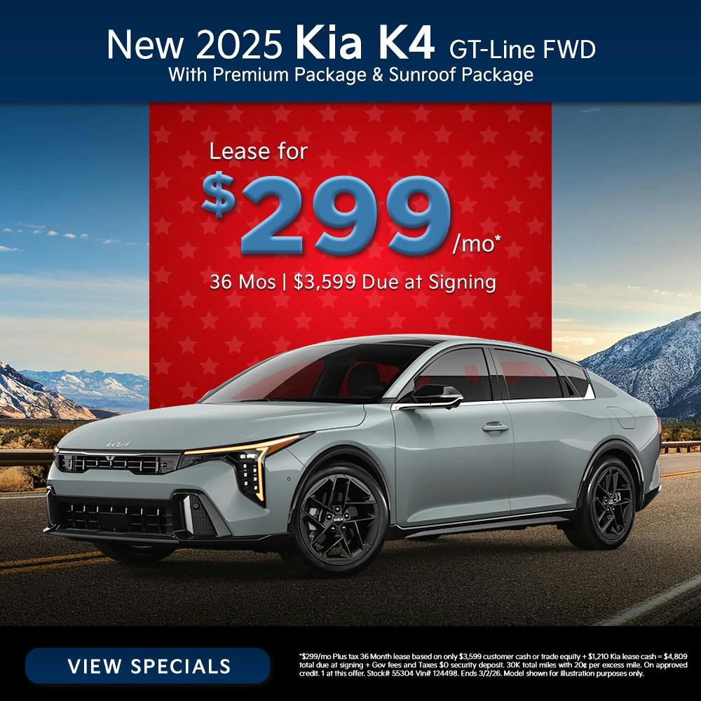 New 2025 Kia K4 GT-Line FWD