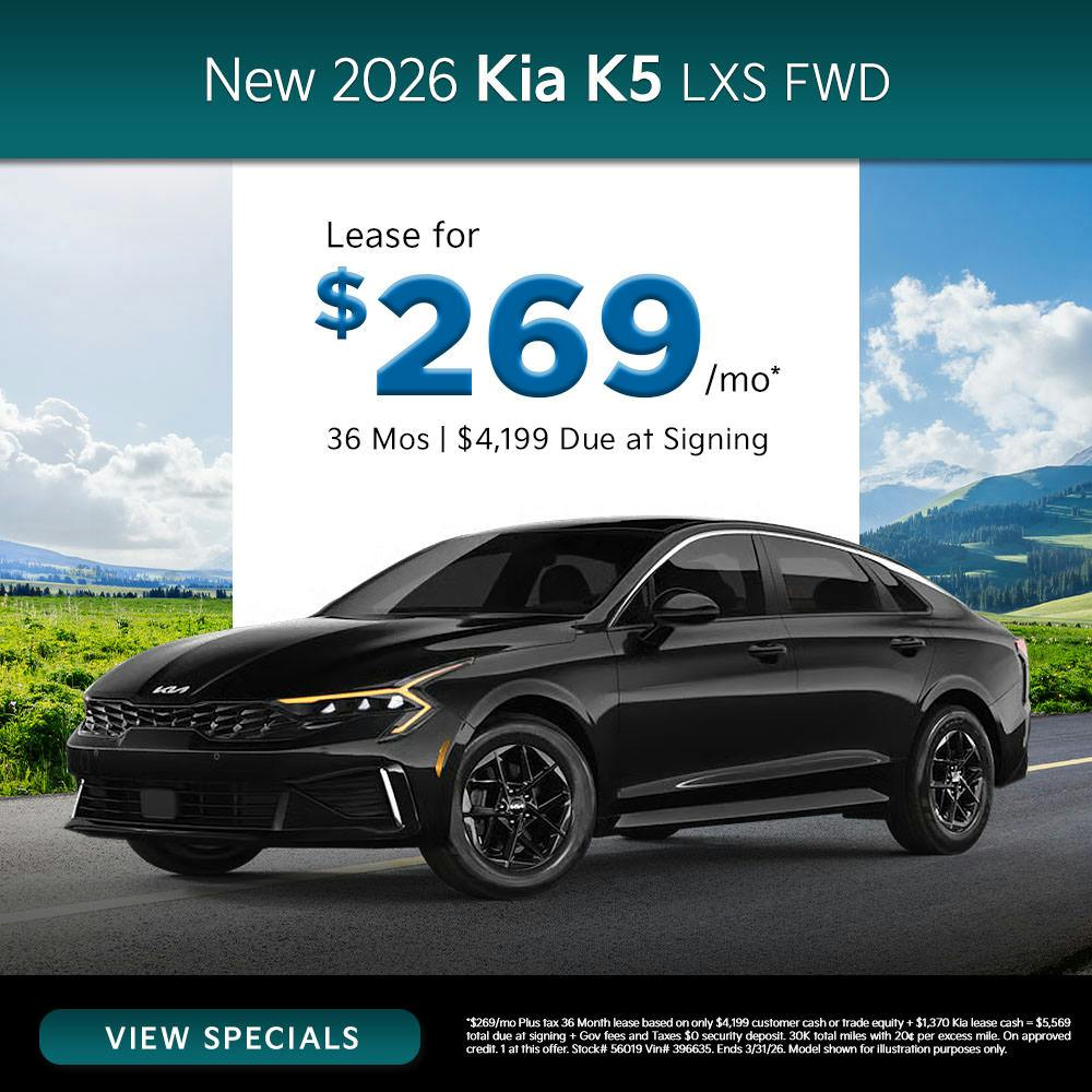 New 2026 Kia K5 LXS FWD