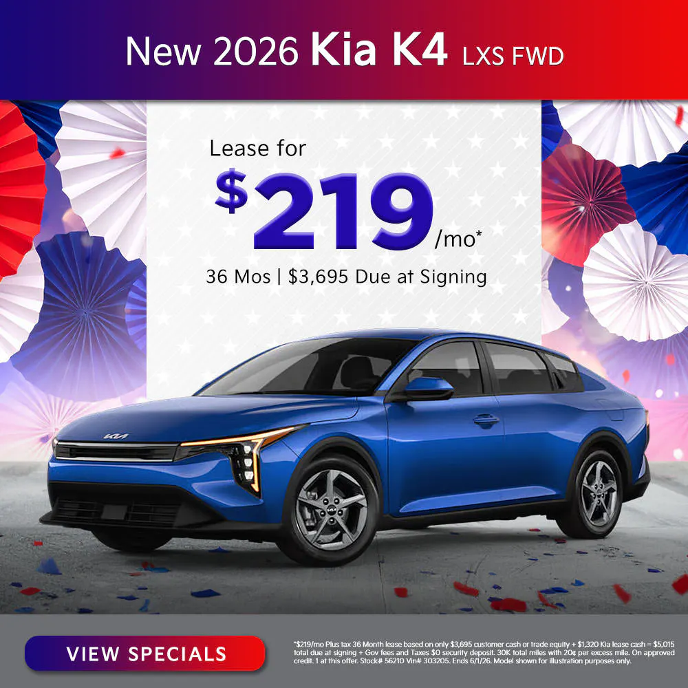 New 2026 Kia K4 LXS FWD
