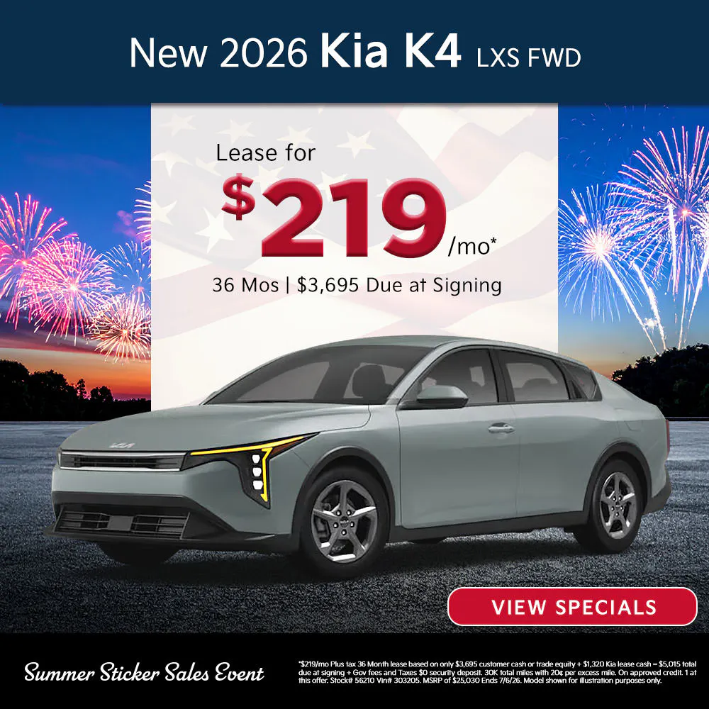 New 2026 Kia K4 LXS FWD