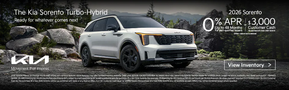 New 2026 Kia Sorento Turbo-Hybrid | First Kia Simi Valley
