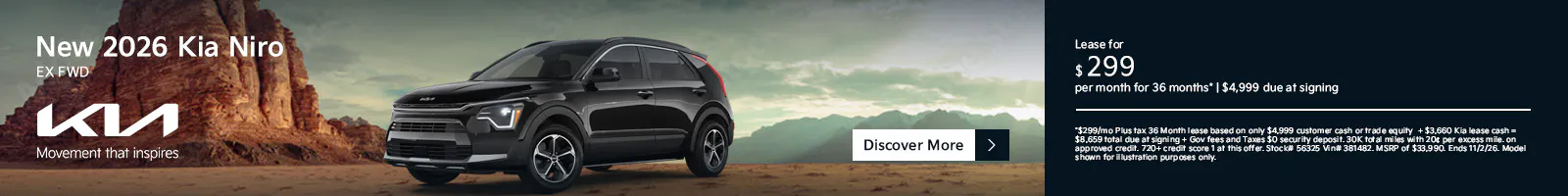 New 2026 Kia Niro EX FWD