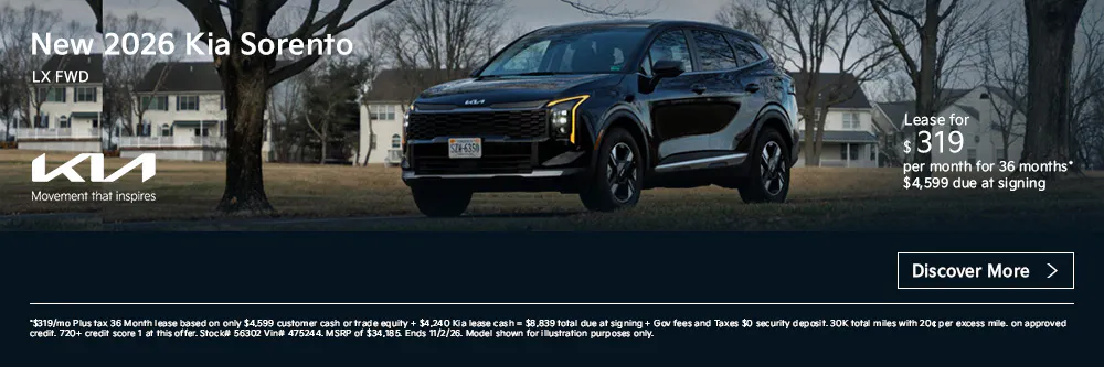New 2026 Kia Sorento LX FWD | First Kia Simi Valley