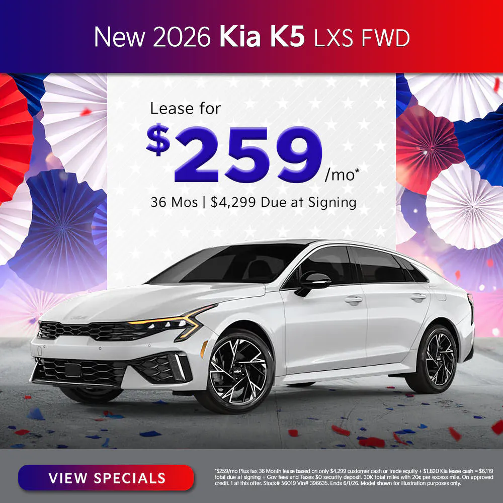 New 2026 Kia K5 LXS FWD