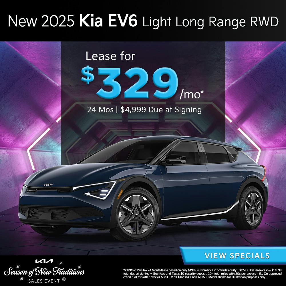 New 2025 Kia EV6 Light Long Range RWD