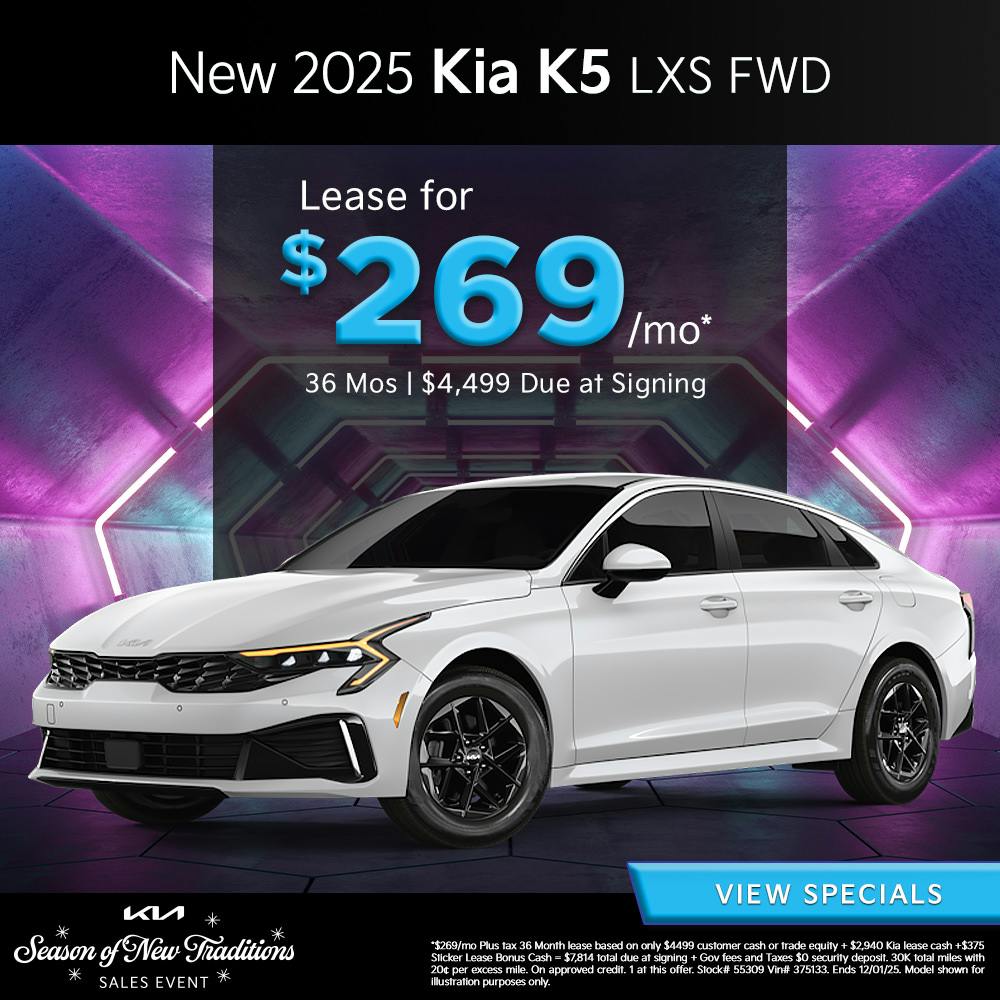 New 2025 Kia K5 LXS FWD